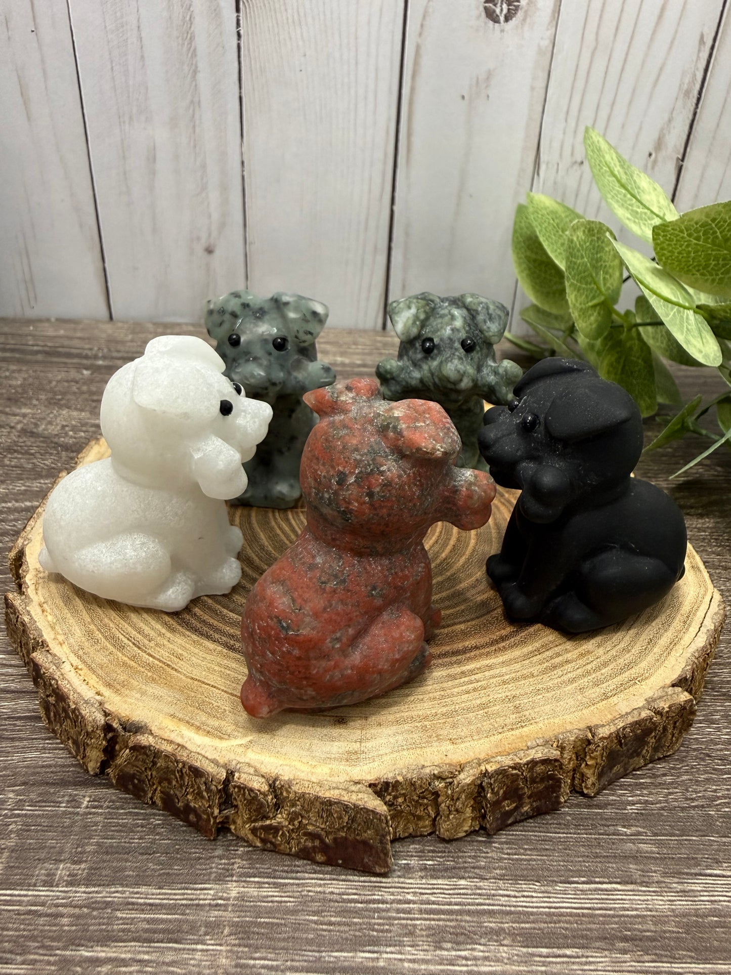 Dog With Bone Carvings