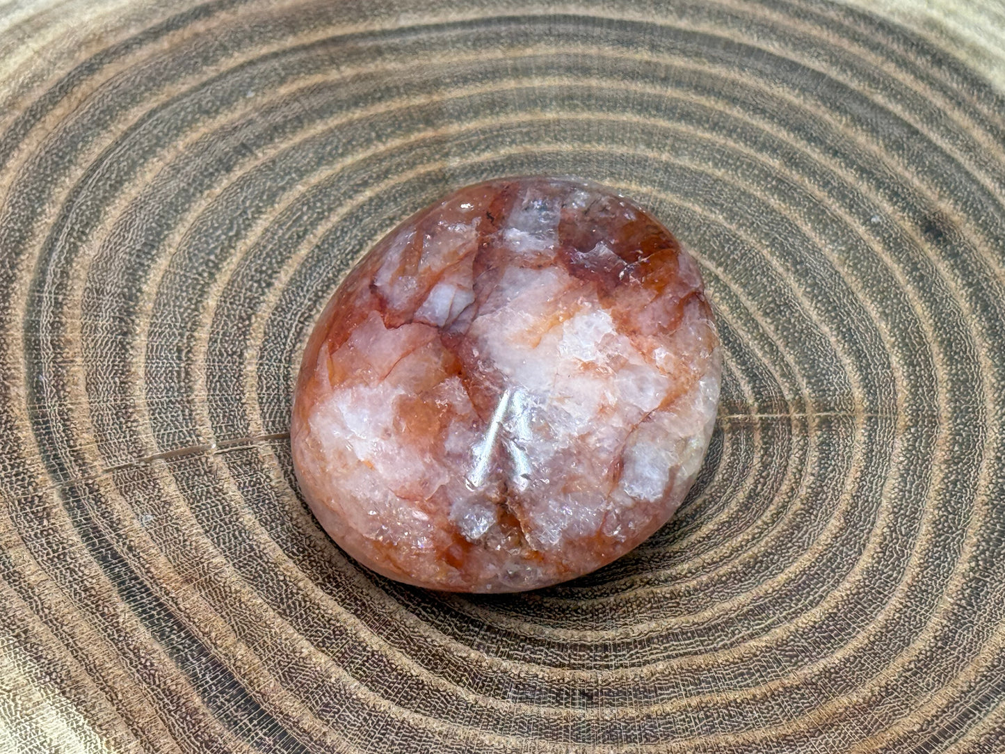 Fire Quartz Palm Stones
