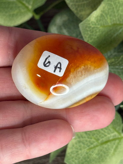 Carnelian Palm Stones