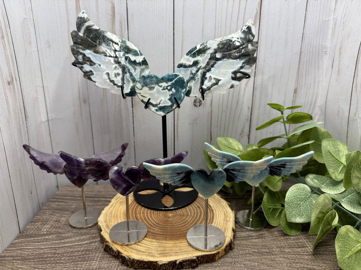 Heart With Wings on Stand