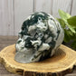 Large Moss Agate Skull