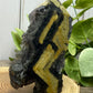 Fluorite & Pyrite Towers with Raw Edge