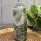 Moss Agate Towers  - druzy side