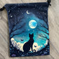 Card Deck or Crystal Pouch , Cat with Full Moon