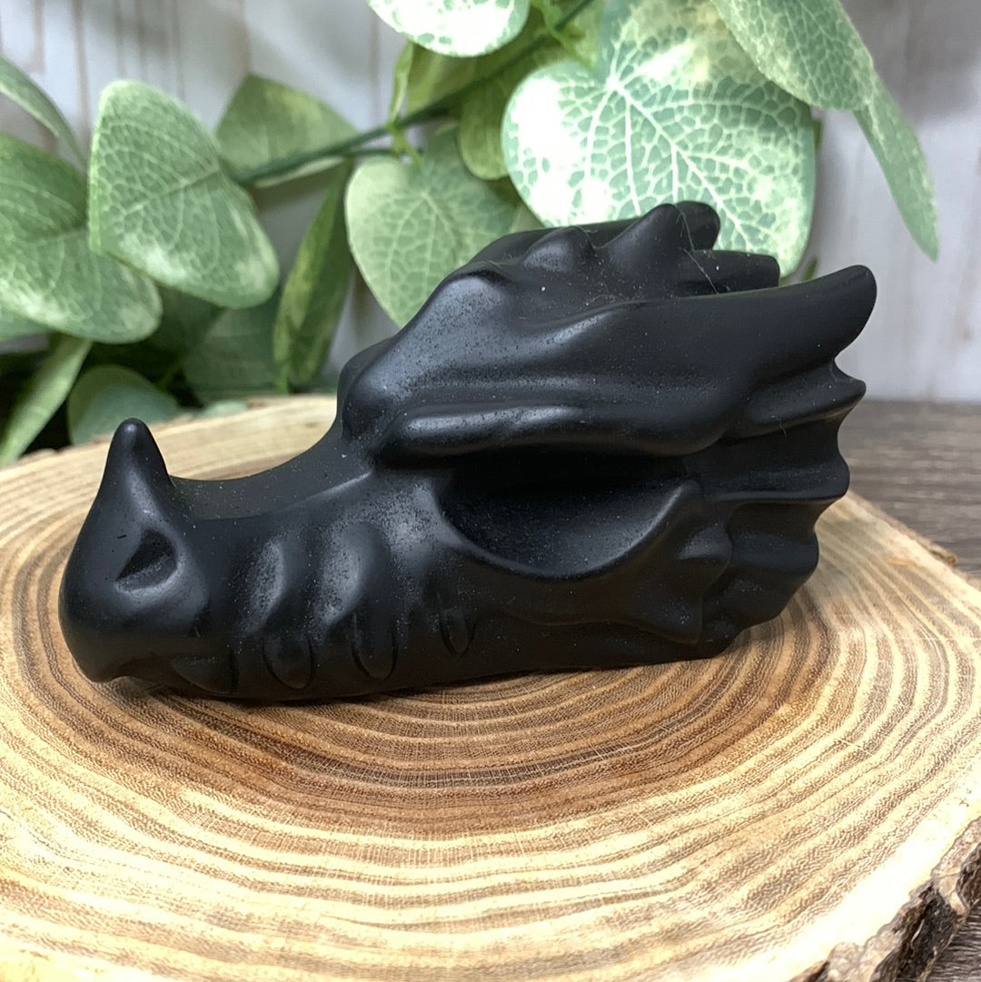 Obsidian Dragon Head - Large