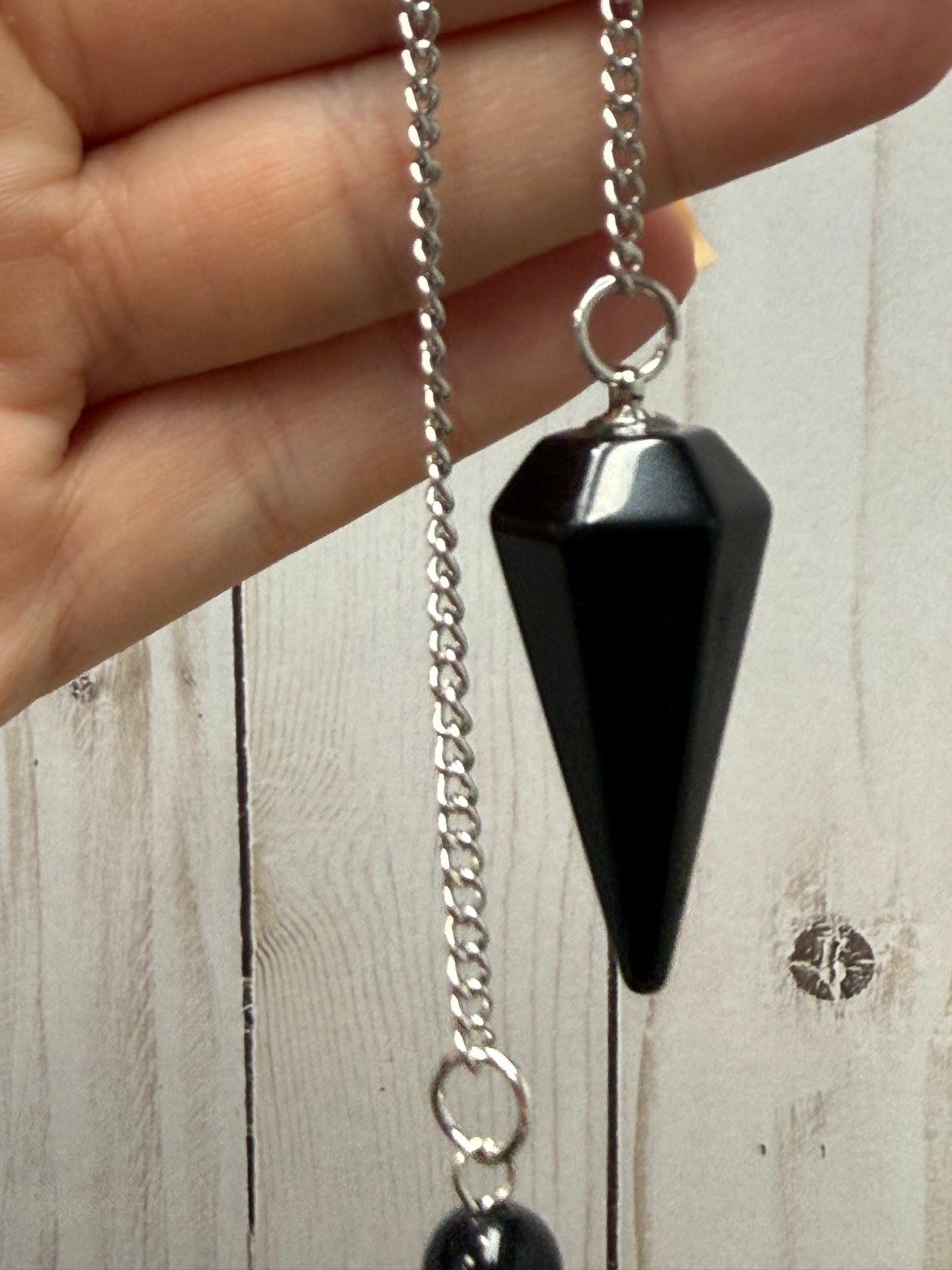 Pendulum Tapered Style - Black Obsidian