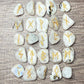 Rainbow Moonstone Rune Stones Set #1 Crystal with Elder Futhark Letterings