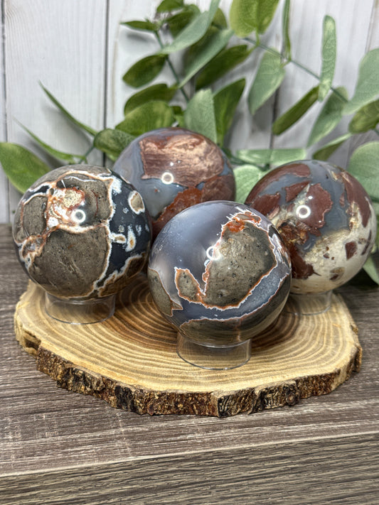 Football Agate Spheres