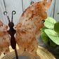 Butterfly Wings on Stand - Fire Quartz