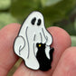 Ghost and Cat Pin - Multiple Designs