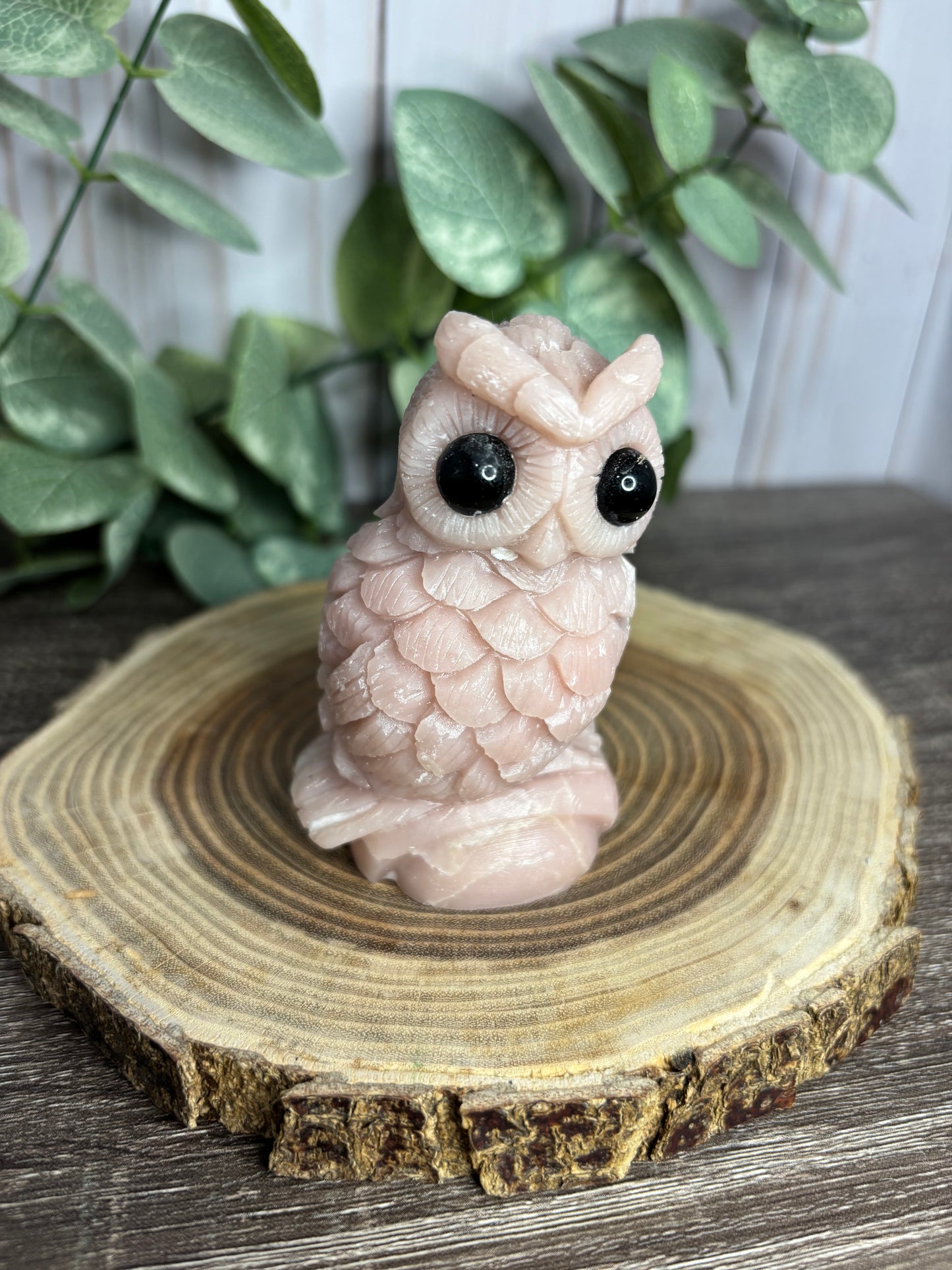 Pink Opal Owls