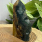 Fluorite & Pyrite Towers with Raw Edge