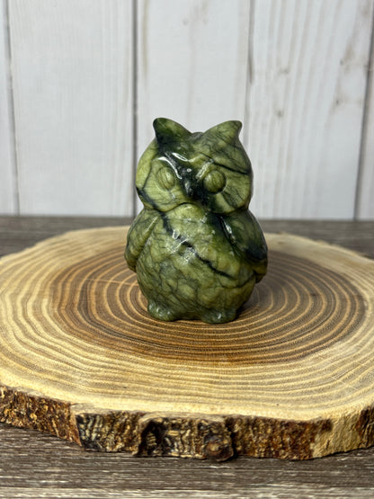 Owl - Green Jade