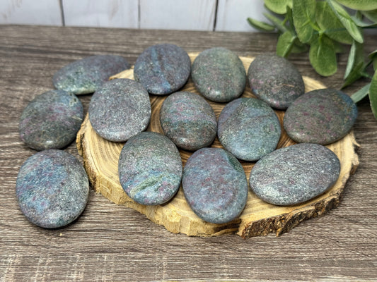 Ruby & Fuchsite Palm Stones