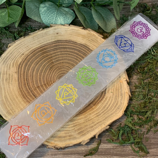 Selenite Chakra Charging Plate - Medium