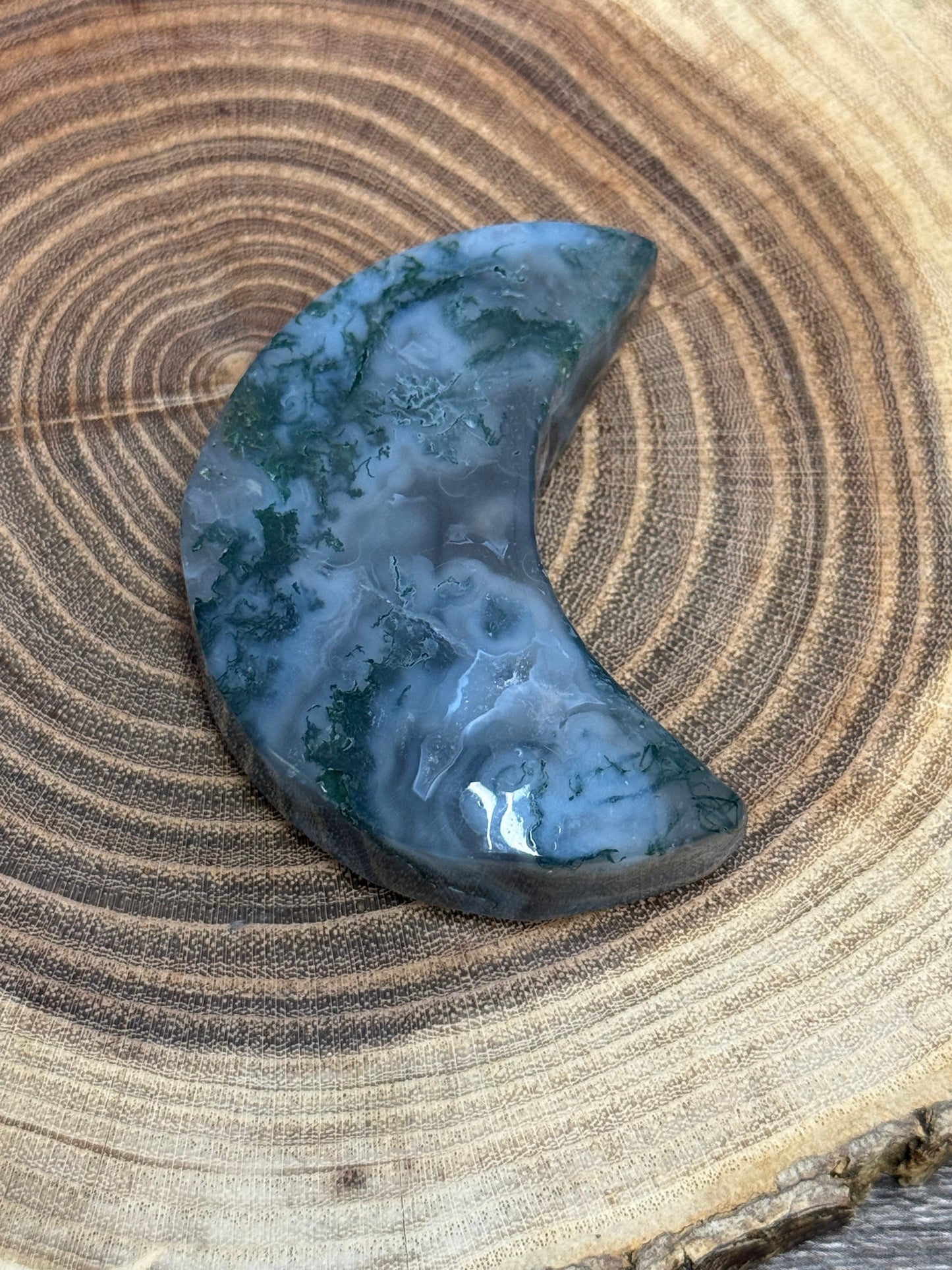 Moss Agate Moon
