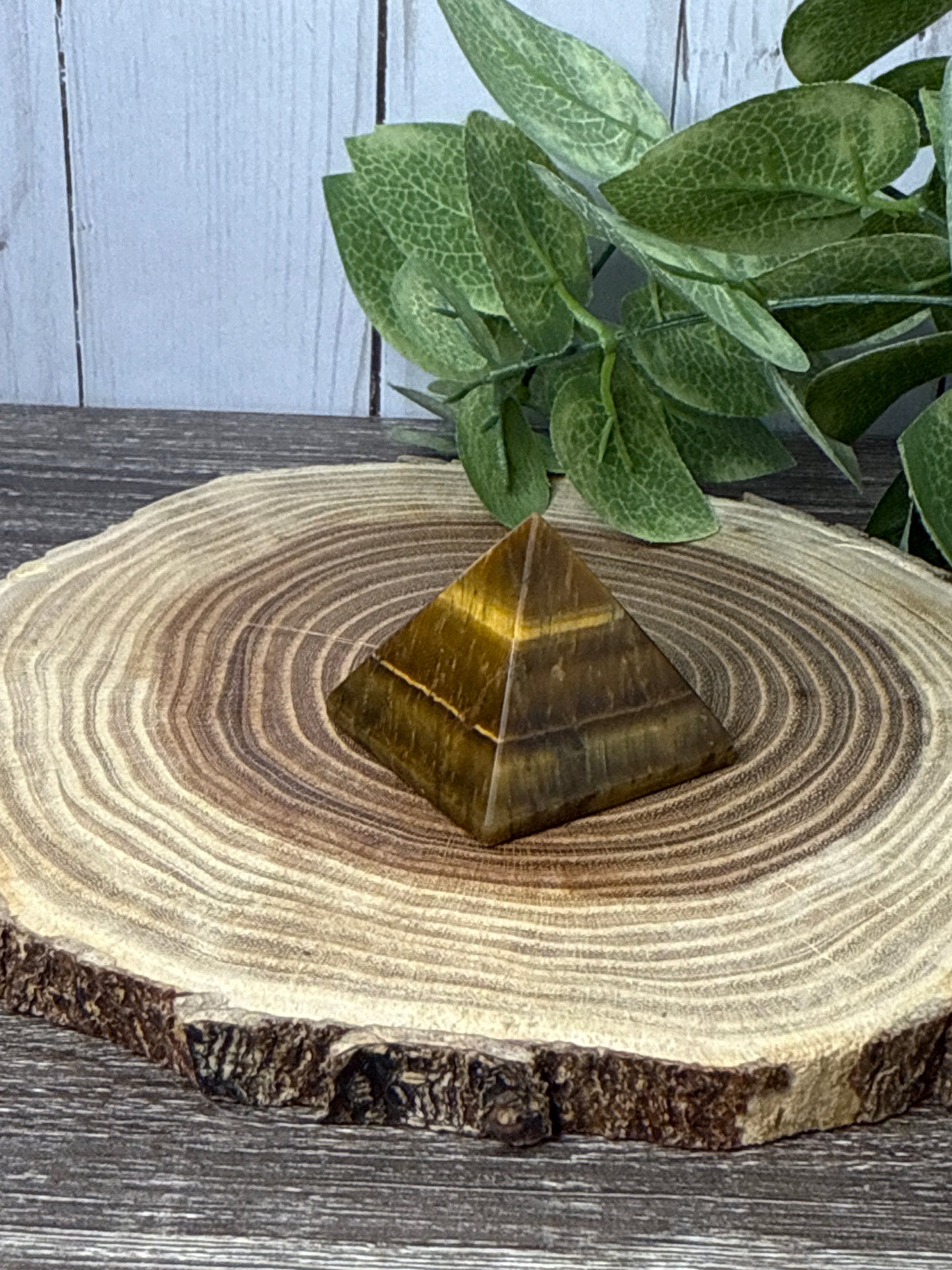 Tigers Eye Pyramid