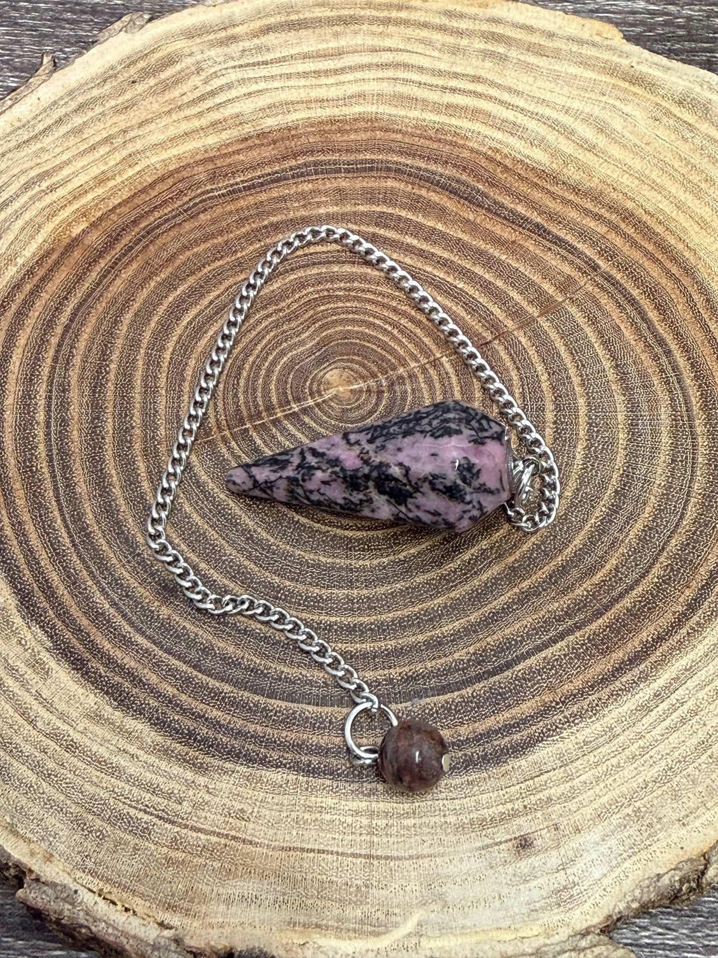 Pendulum Tapered Style - Rhodonite