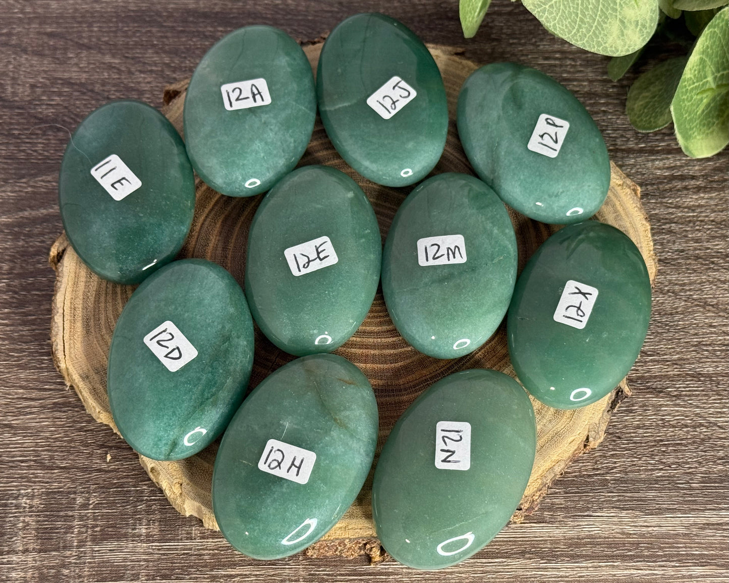 Green Aventurine Palm Stones