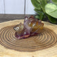 Nine Tailed Fox Fluorite Carvings