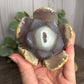 Druzy Agate Lotus Flowers