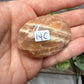 Peach Moonstone Palm Stones