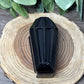 Open Casket Coffin Carving - Black Obsidian
