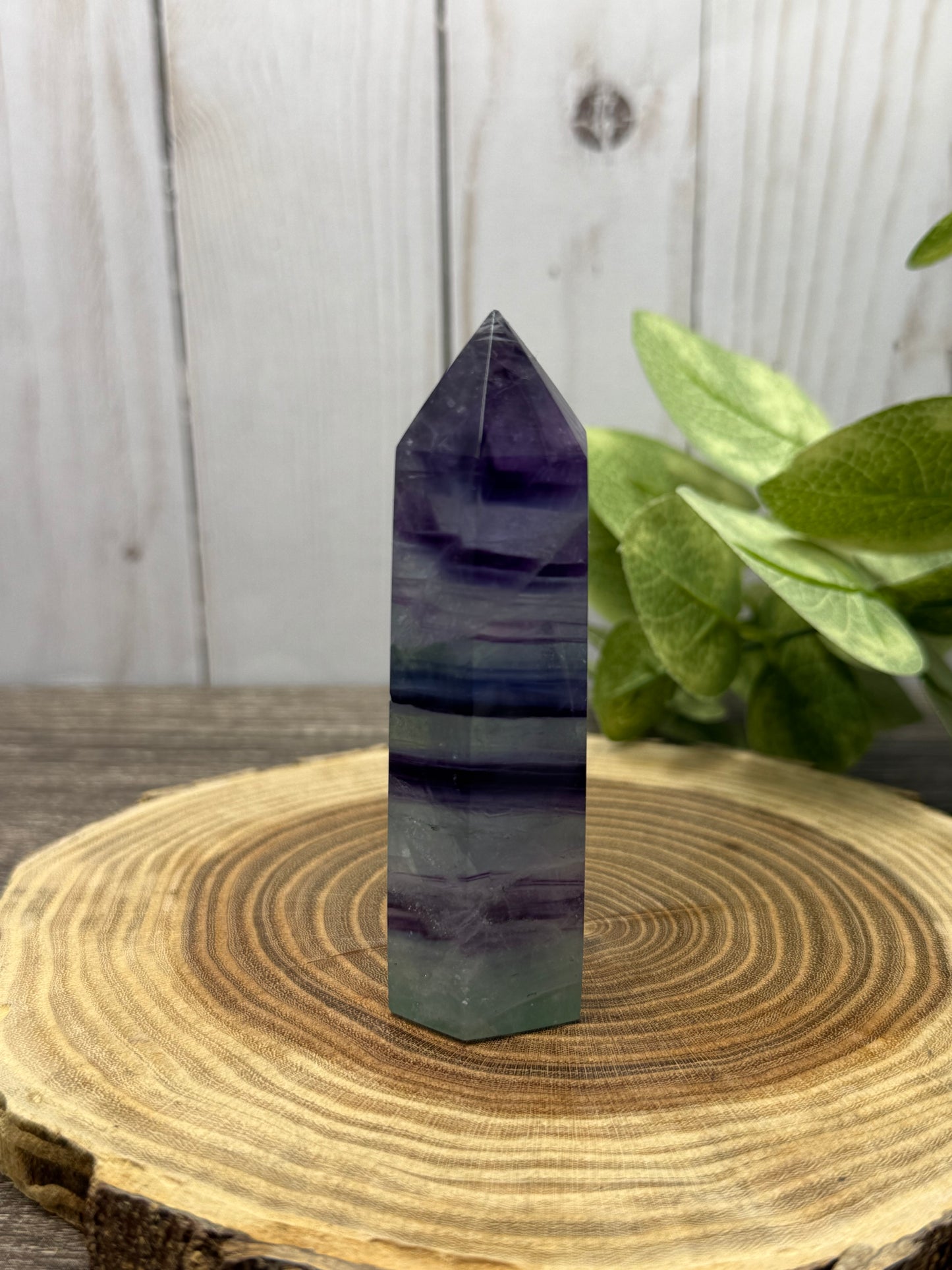 Purple and Green Fluorite Towers