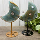 Blue Onyx Moons on Stand