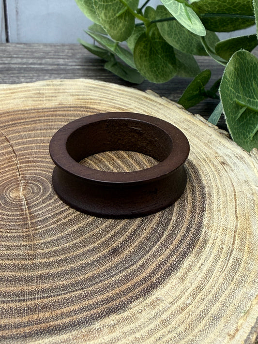 Wide Wooden Circular Sphere Stands - Small Medium Large
