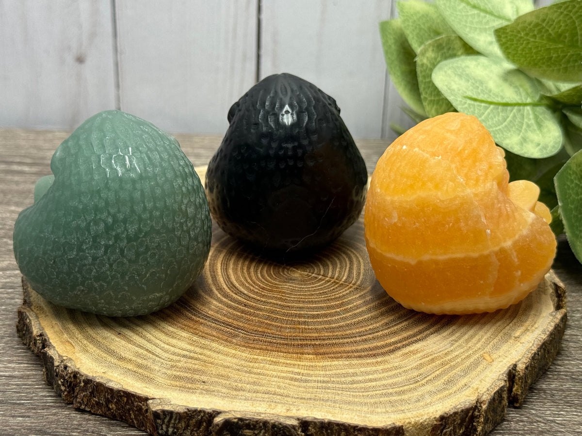 Hedgehog Crystal Carvings