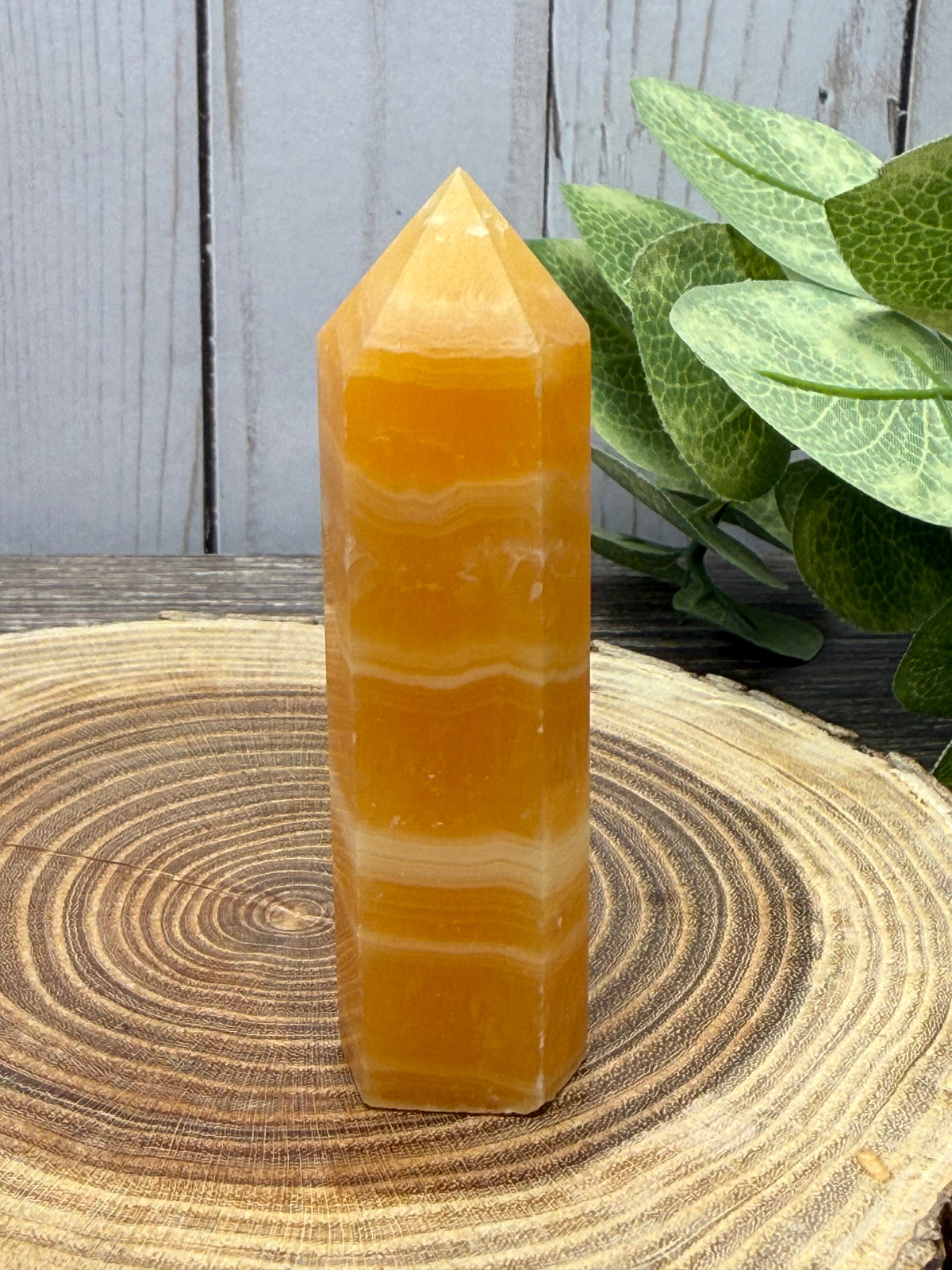 Orange Calcite Tower