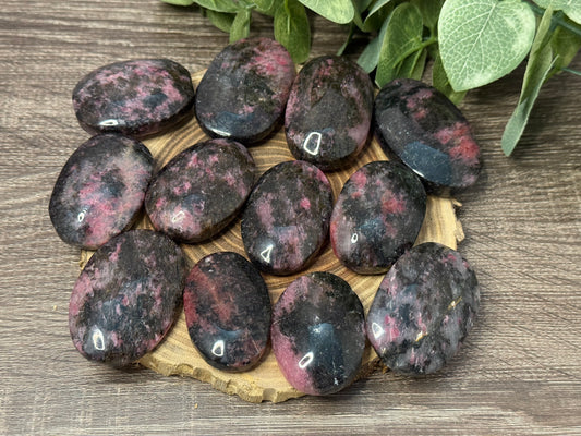 Rhodonite Palm Stone