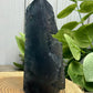 Fluorite & Pyrite Towers with Raw Edge
