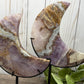 Amethyst & Agate Moons on Stands
