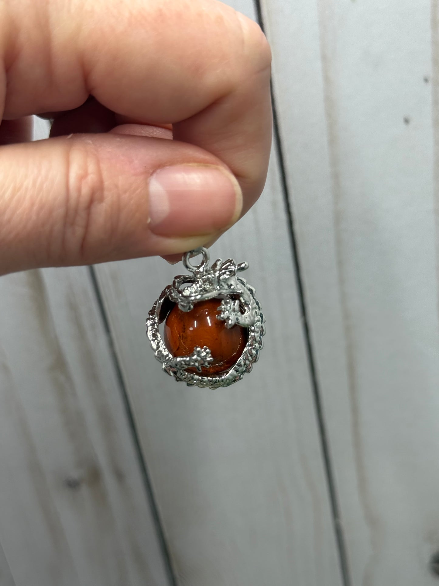 Dragon Wrapped Sphere Pendant
