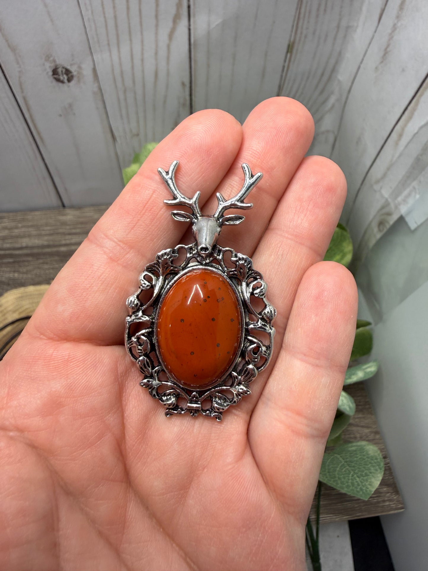 Deer Framed Pendant