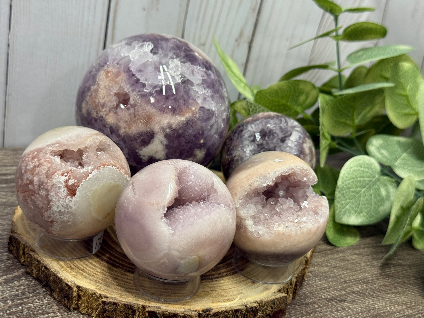 Pink Amethyst Spheres