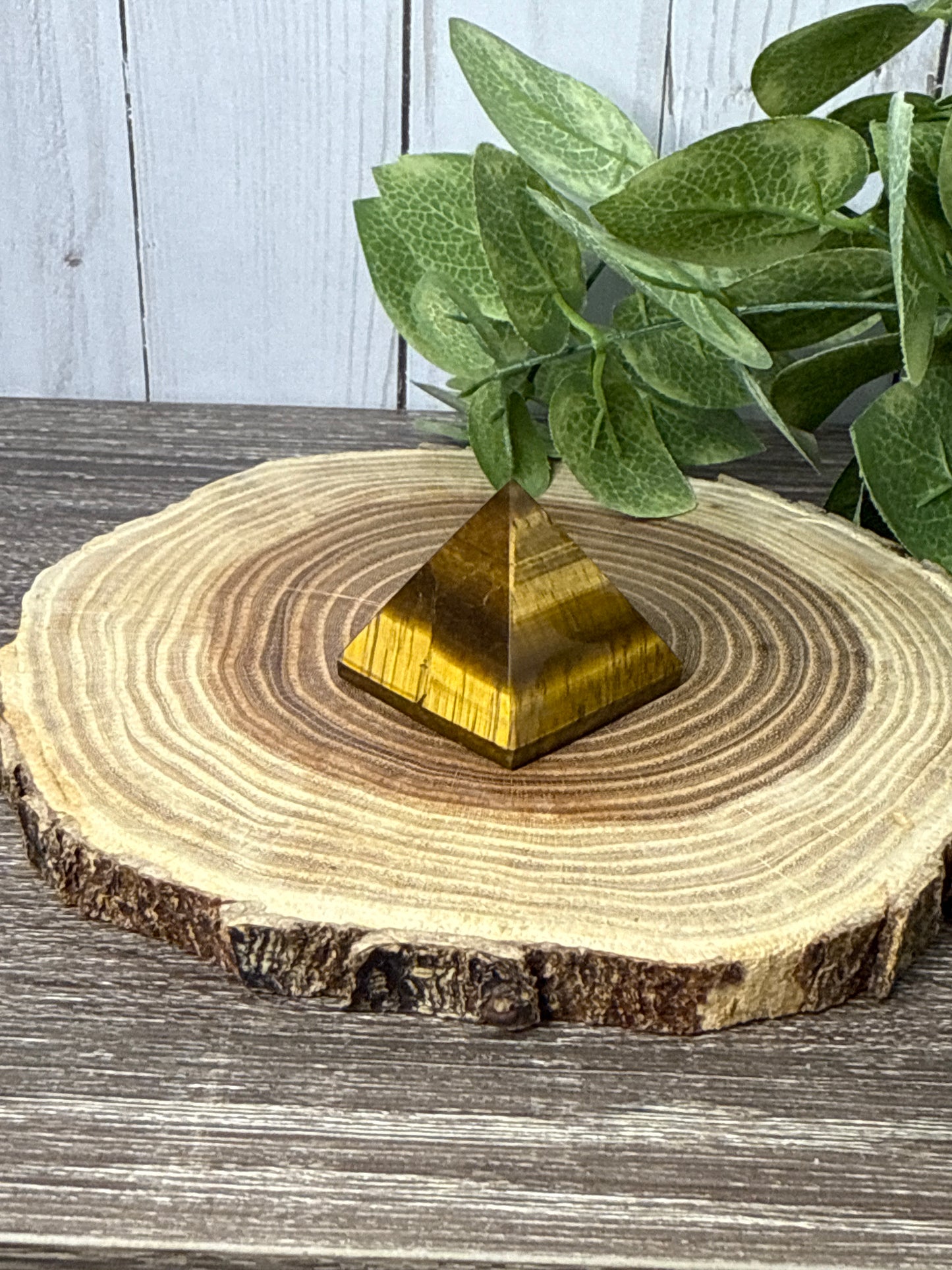 Tigers Eye Pyramid