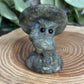 Owl with Mushroom Carvings