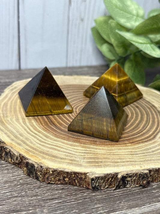 Tigers Eye Pyramid