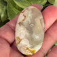 Flower Agate Palm Stones