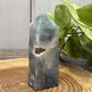 Moss Agate Towers  - druzy side