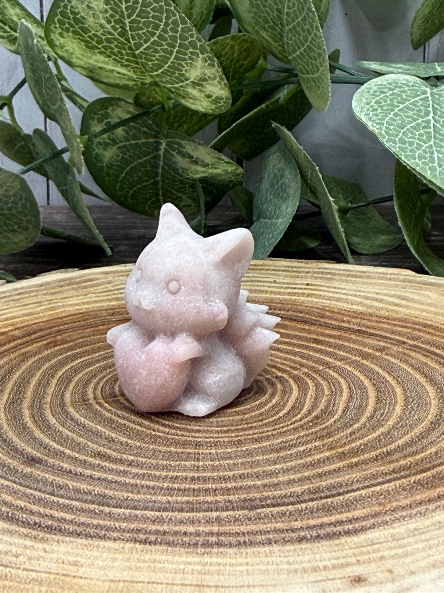 Small Nine Tailed Fox Carvings