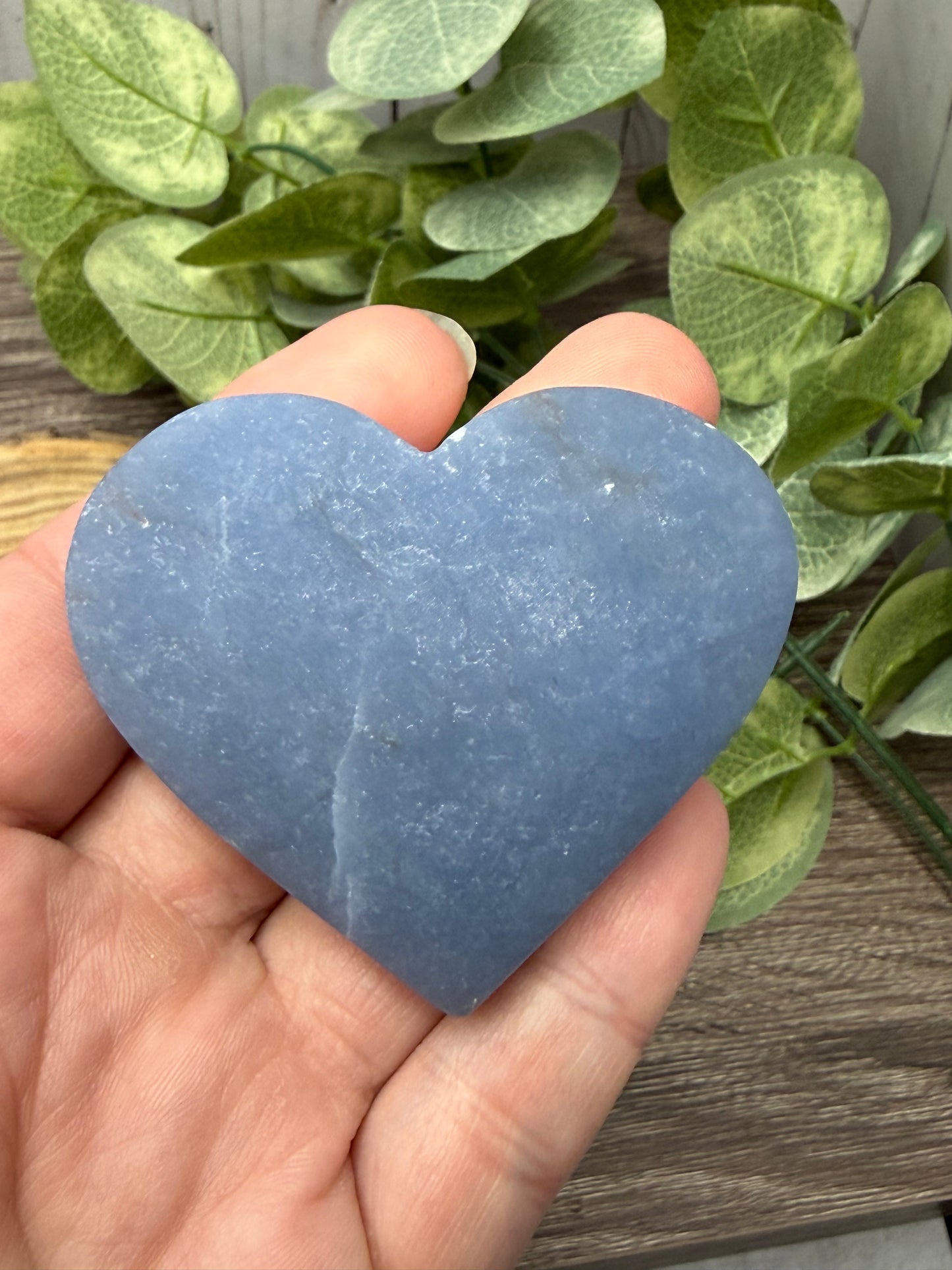 Angelite Carved Hearts