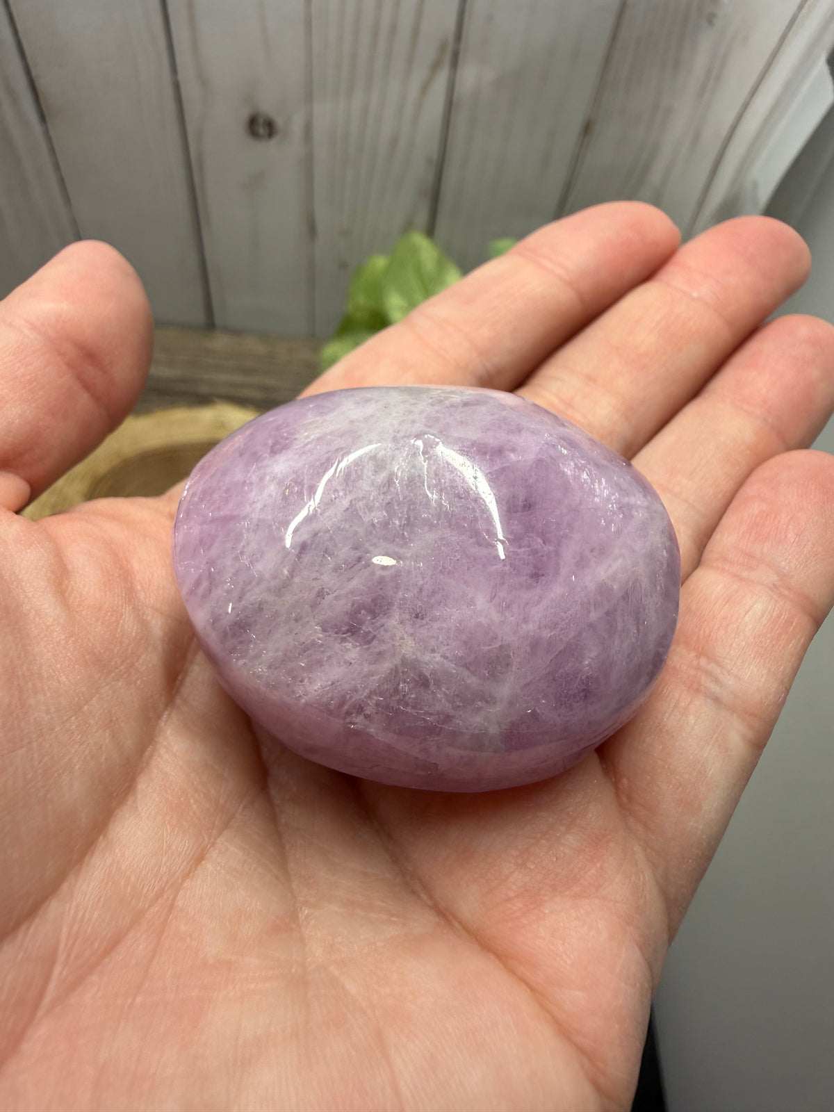 Kunzite Palm Stones