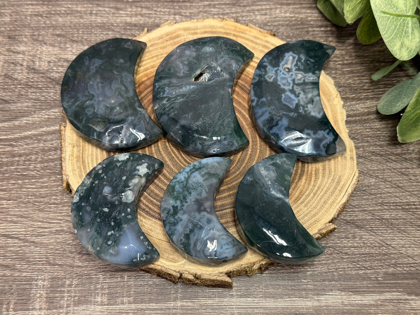 Moss Agate Moon