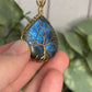 Labradorite Wire Wrapped Tree Pendant