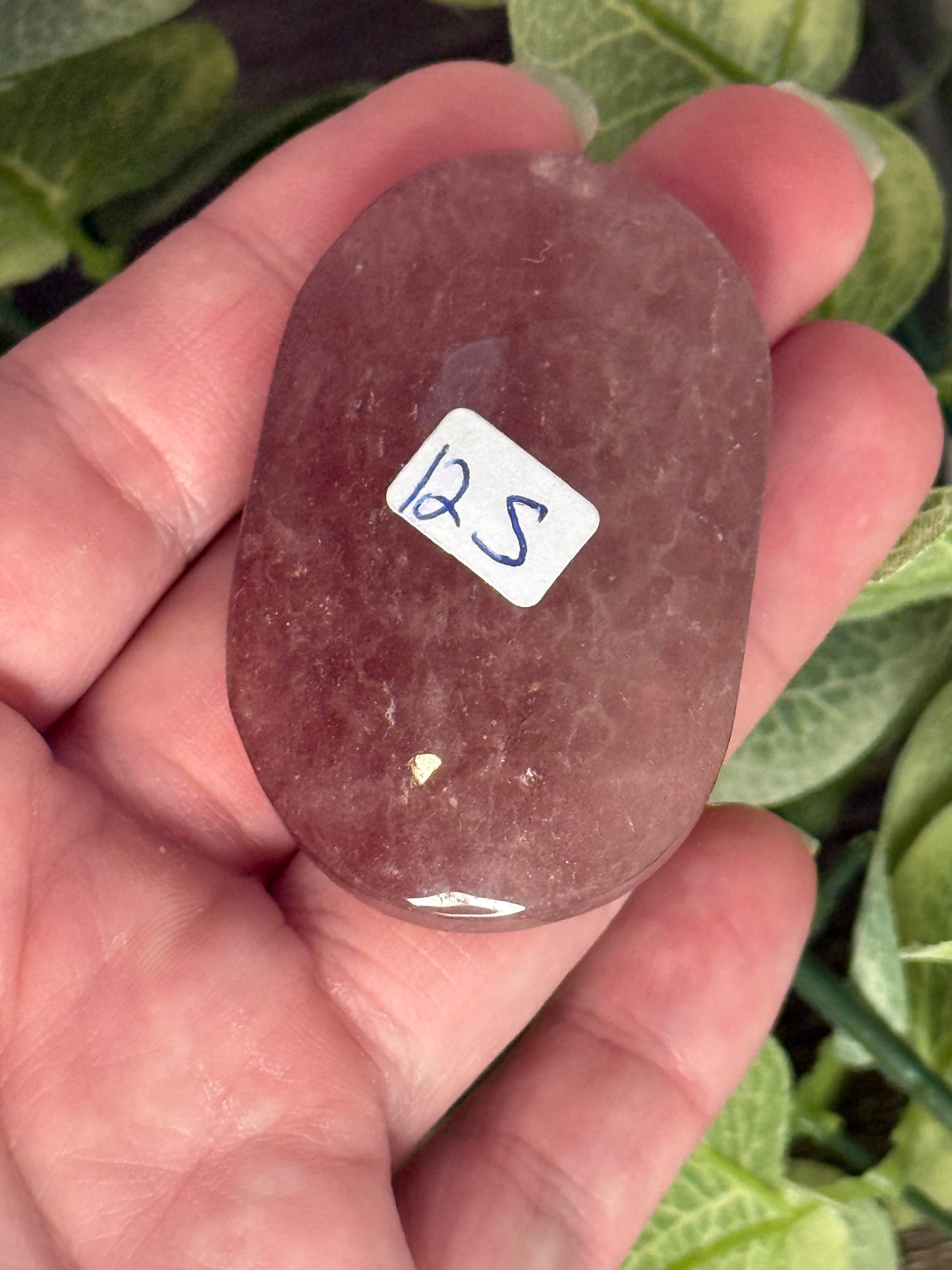 Strawberry Quartz Palm Stone