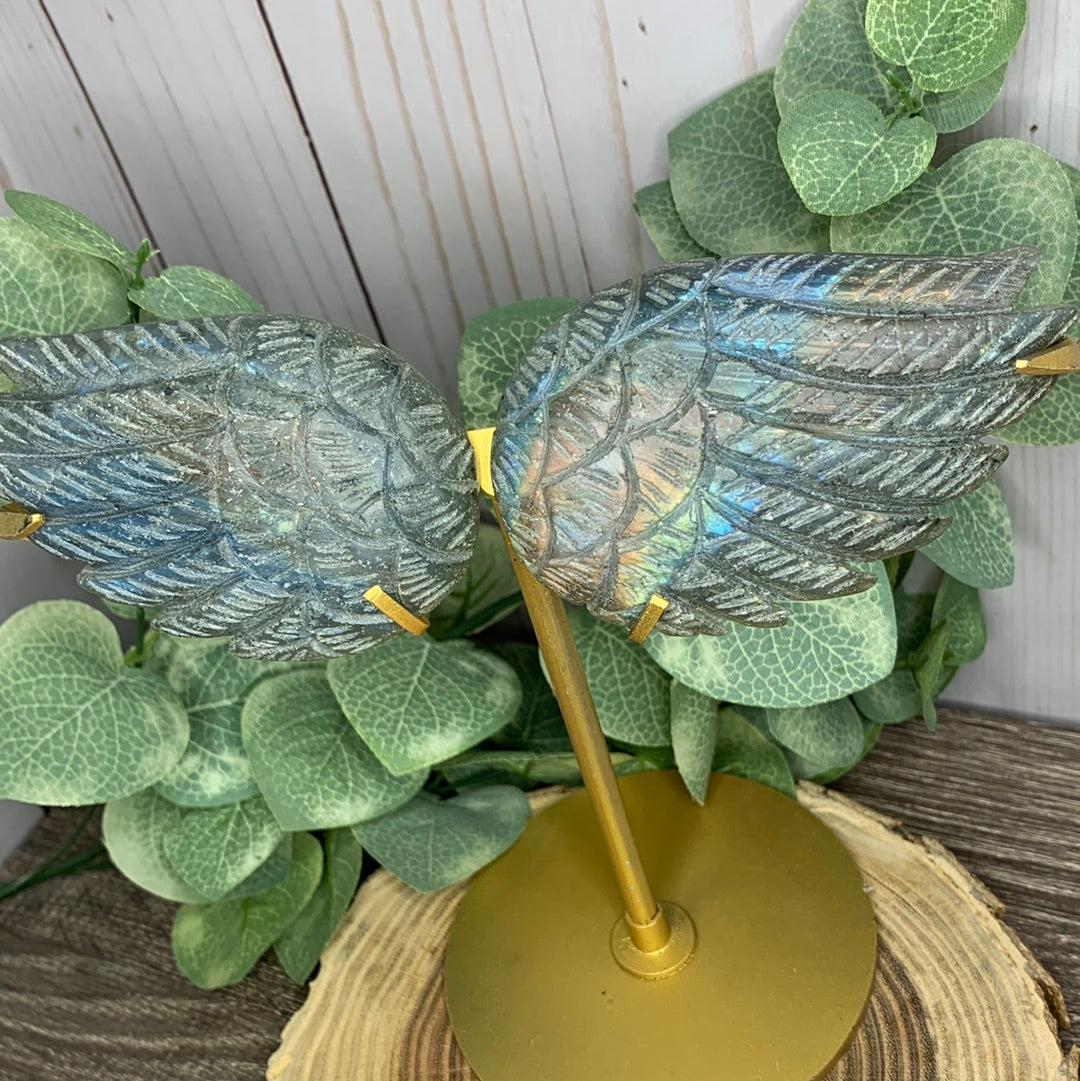 Labradorite Wings Lg